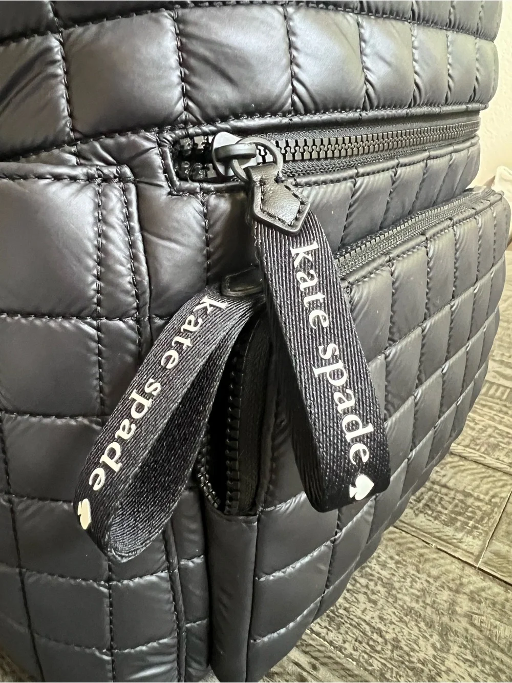 kate spade Black Quilted Camden Backpack